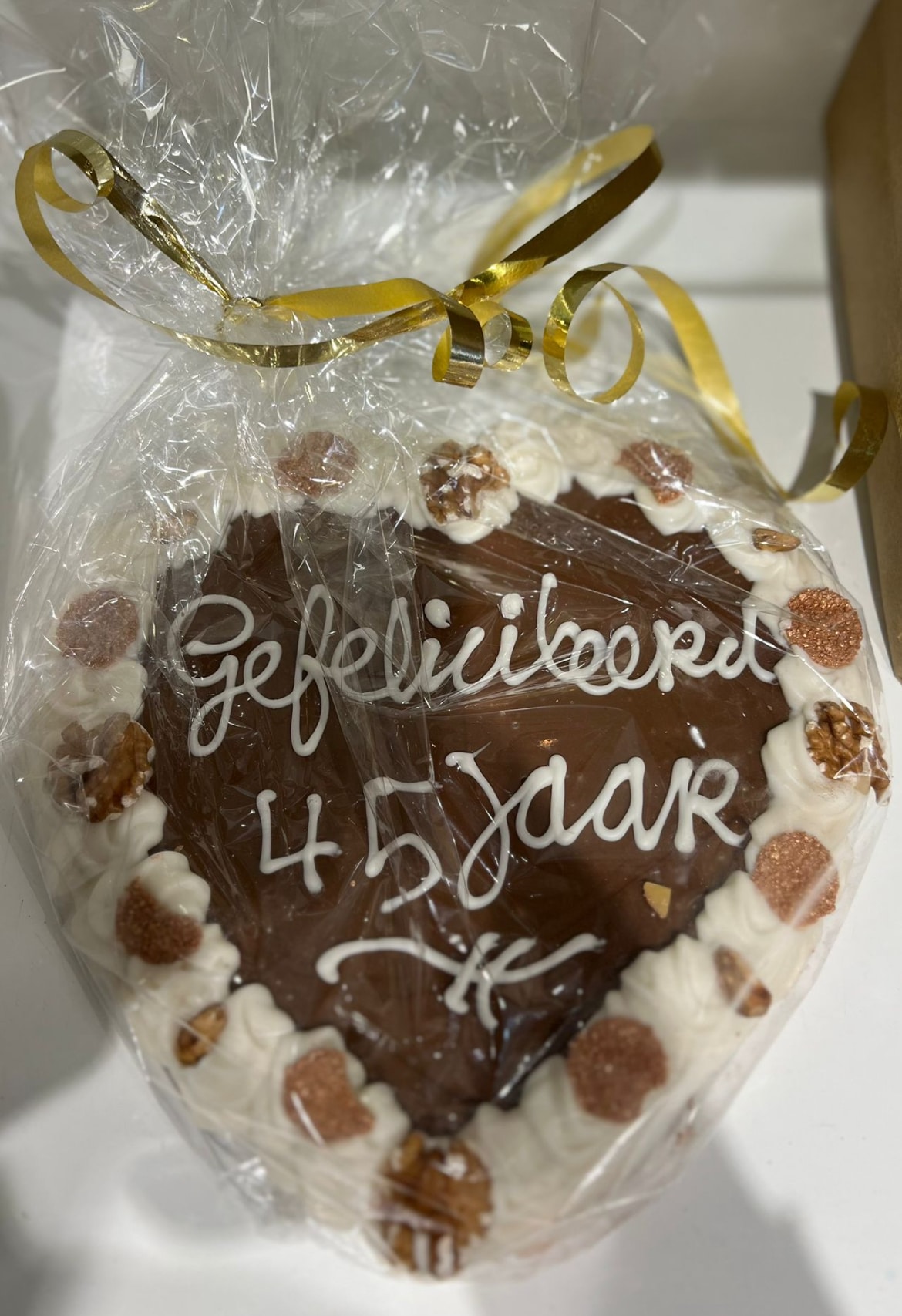 gepersonaliseerde chocolade hart
