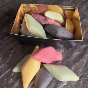 gekleurde chocolade spekjes