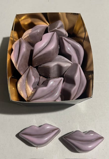 chocolade mondjes (lippen) - Afbeelding 2